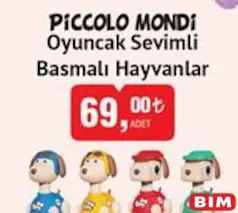 PİCCOLO MONDİ OYUNCAK SEVİMLİ BASMALI HAYVANLAR
